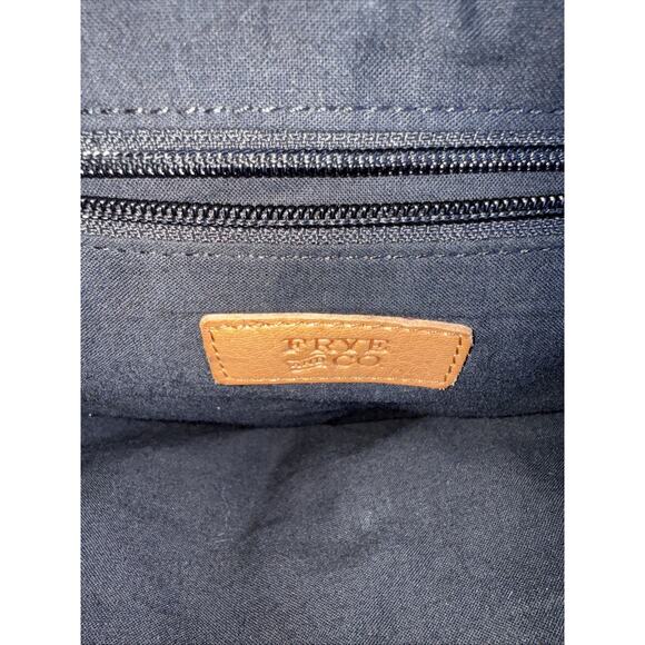 Frye And Co Dallas Leather Large Tote Purse Handbag Cognac Brown - Picture 11 of 12